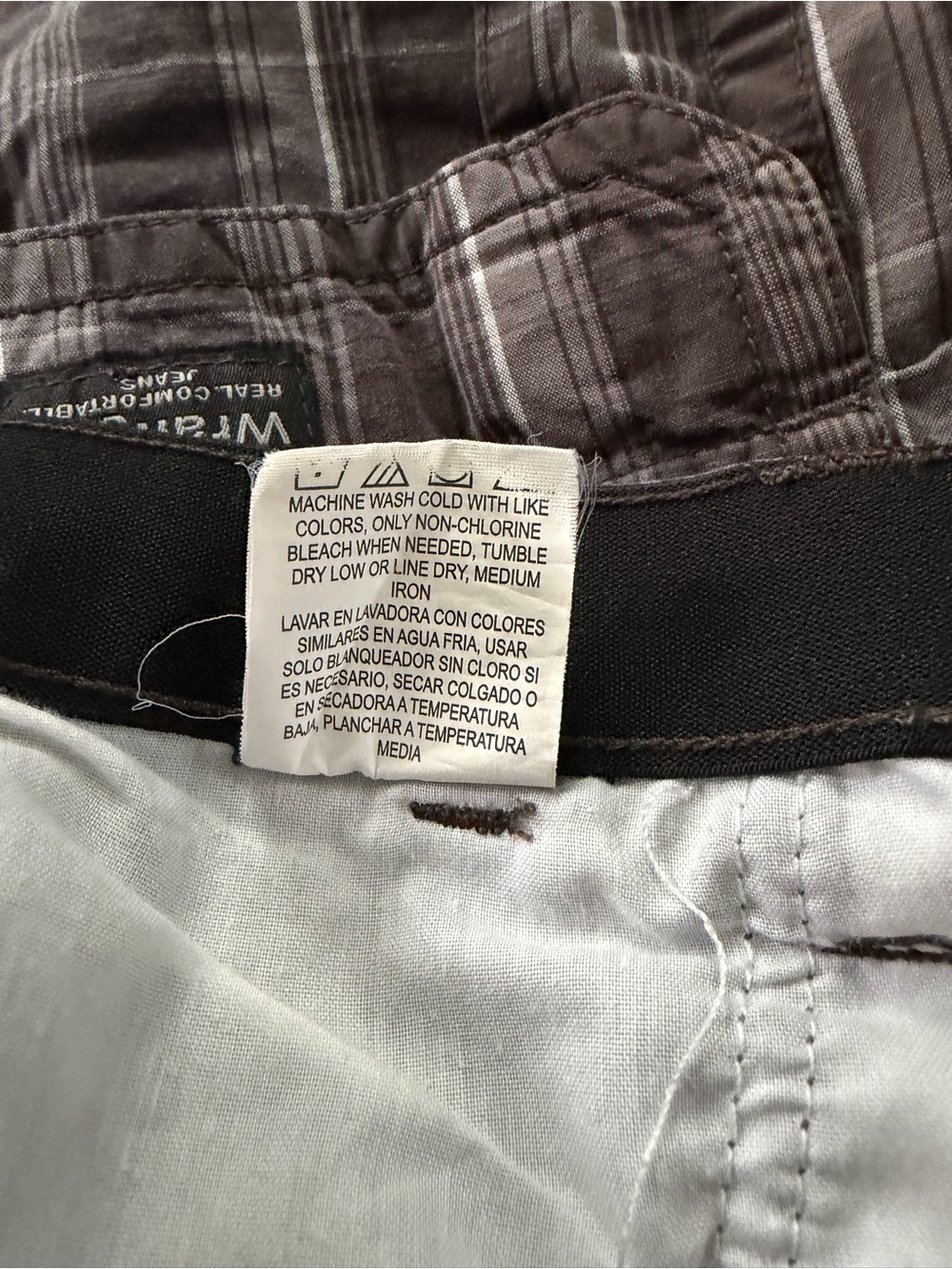 Wrangler Men’s 38 Authentic Issue Gray White Cargo Shorts | SKU 0174 - Picture 7 of 8